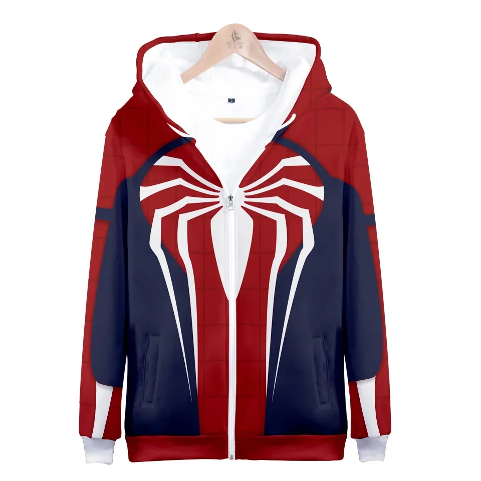 Детские свитшоты с рисунком героев мультфильма холодный паук пуловер капюшоном