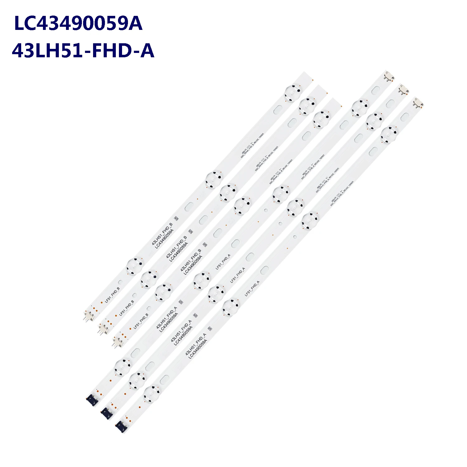 LED Backlight Lamp strip 7leds For LG 43 inch TV 43LX300C-CA LF51-FHD-A HC430DUE COB 43LH51_FHD A SSC_43inch_FHD