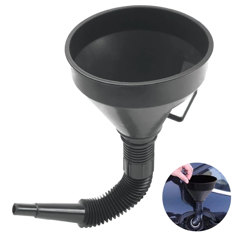 

Заправочная Воронка для автомобиля и мотоцикла с фильтром, универсальная сетка для бензинового двигателя, масла, топливного фильтра, пластиковая резиновая воронка, заправочные инструменты