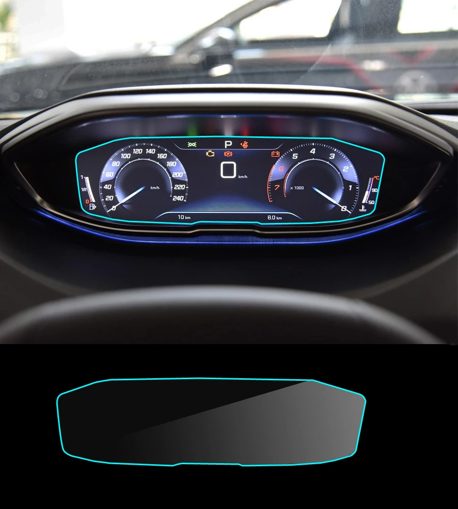 

Пленка с защитой от царапин, закаленное стекло, защитная пленка для экрана приборной панели для приборной панели Peugeot 3008 2021, инструмент