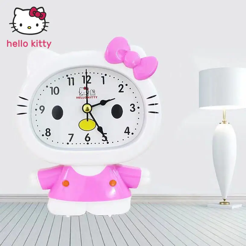 Мультяшный будильник hello kitty супер громкий для студенческого общежития детский