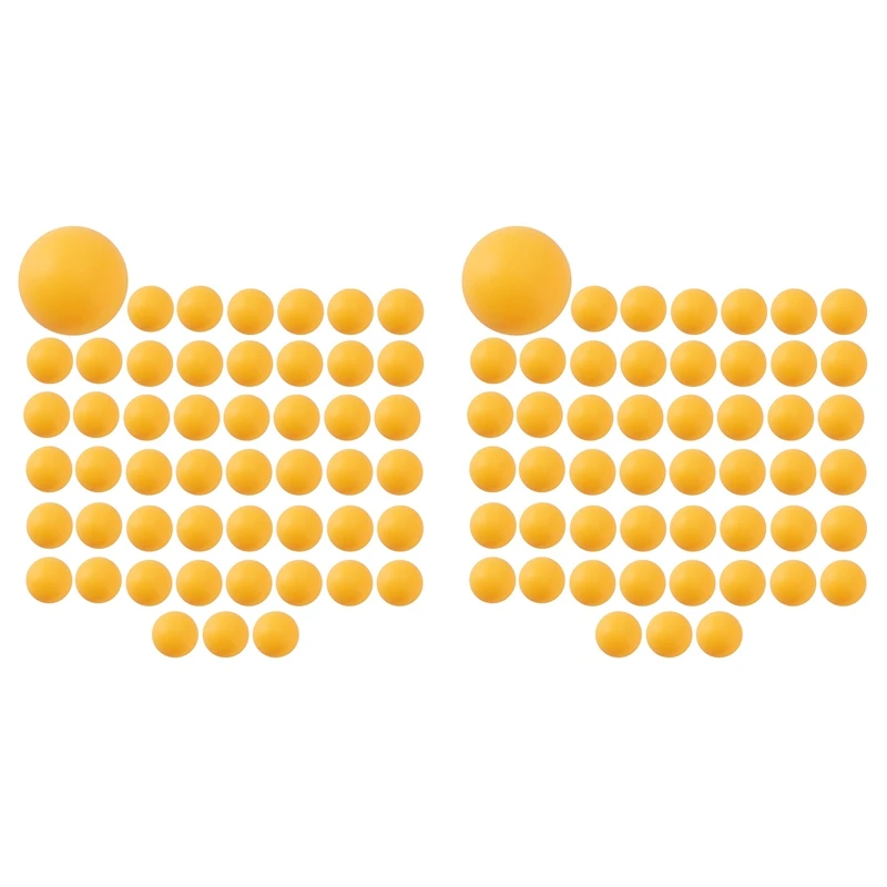 

Hot 100- Pack Premium Ping Pong Balls Advanced Training Table Ball Lightweight Durable Seamless Balls Orange