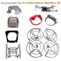 mavic mini se landing gear lens hood props holder propeller guard battery buckle accessories for mavic minidji mini 2 drone