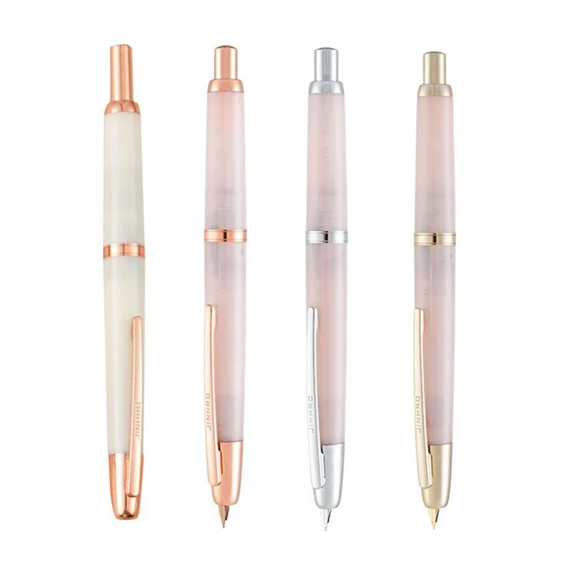 Новая перьевая ручка JINHAO 20 Press, лимитированная серия, розовый и зеленый цвета, из смолы, с пером EFF и конвертером, для школы, офиса, в качестве подарка. (art.: 3920dbc72007b) - 3920dbc72007b