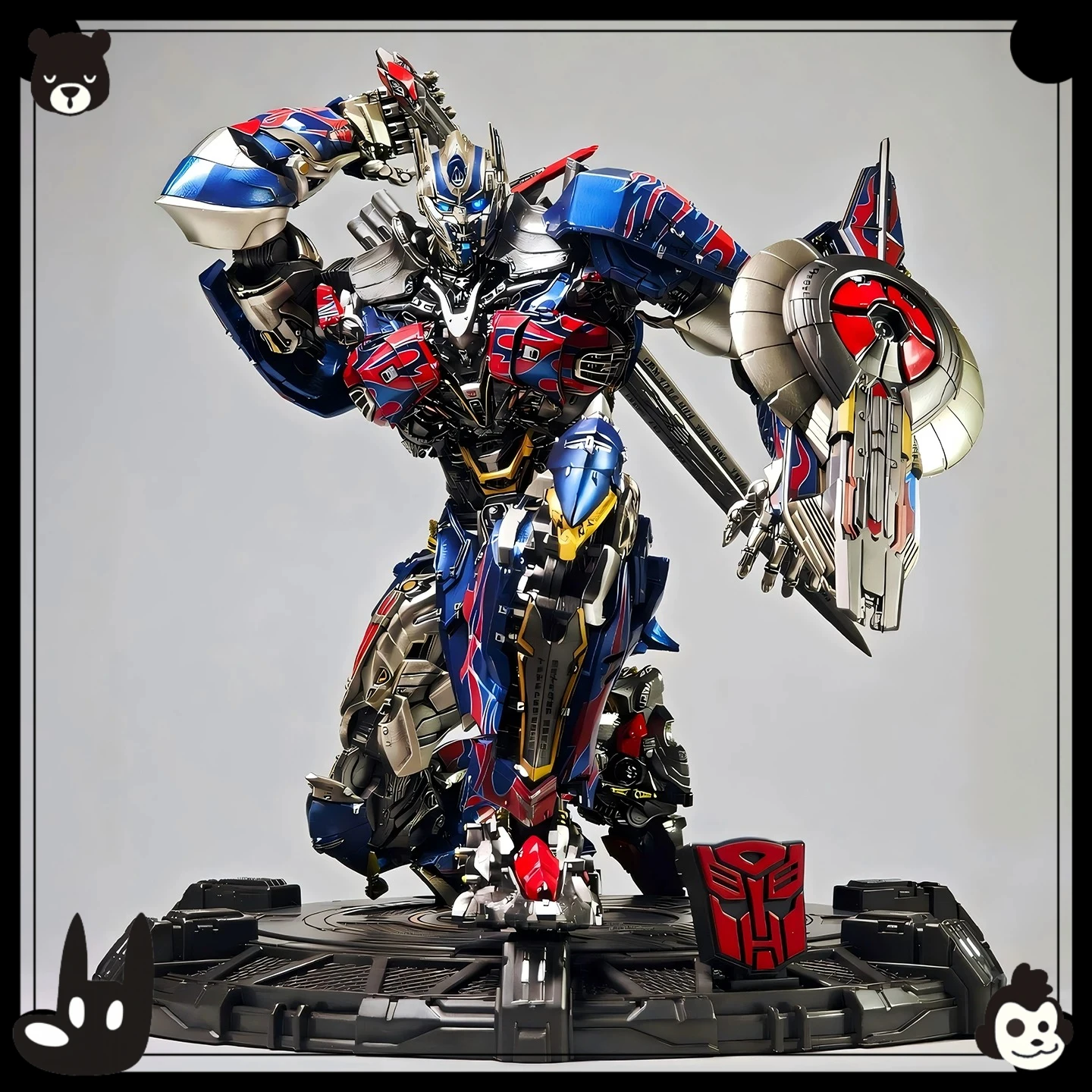 Фото Игрушки-трансформеры Spot YOLOPARK Last Knight Optimus Prime PRO, подвижная сборная модель робота-трансформера №4