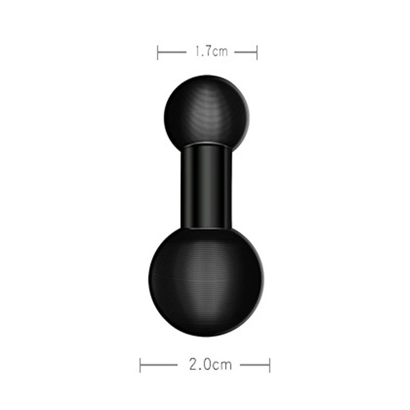 Double Ball Mount Adapter 20mm to 20mm 17mm Dual Ball Mount Holder Transfer for Gopro Action Camera Smartphone GPS Bracket images - 4
