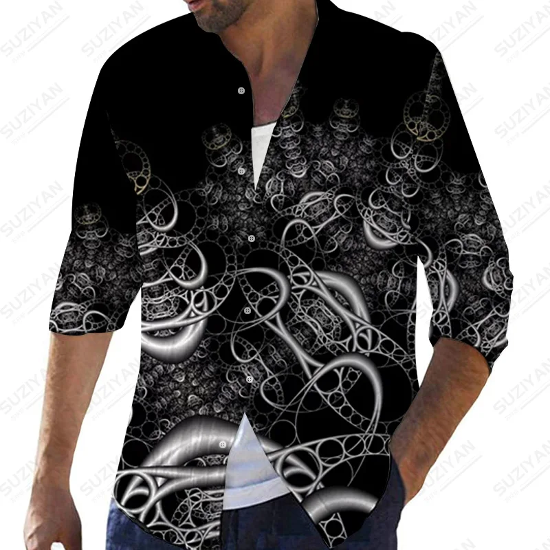 

2022 Patterns All Free Top Quality Non-iron Clothes Fashionable Printed Stripped Button New Arrivals Summer Clothing Hot-selling