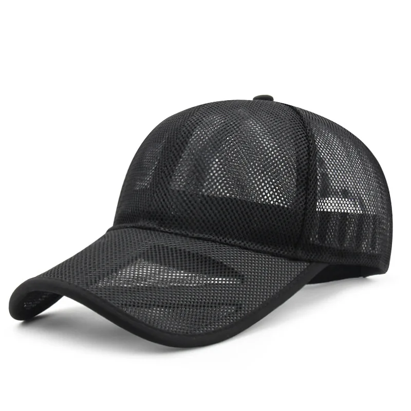 Men Women Mesh Baseball Cap Extra Long Bill Trucker Hat Summer Breathable Cooling Sports Hat for Big Head Plus Size Oversize