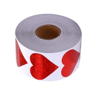 1 roll500pcs diy self adhesive sealing labels wedding heart shape stickers
