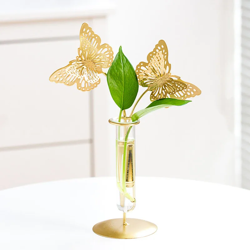 

Золотые декоративные вазы, искусственное растение, интерьер, свадебная ваза, домашний дизайн, праздвечерние чное украшение для комнаты