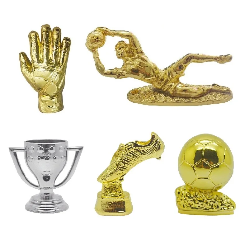 

Football World Cup Golden Boot Top Soccer Award Mini Model La Liga Free Shipping Metal Trophy Gloves Keychain Fans Souvenir Gift