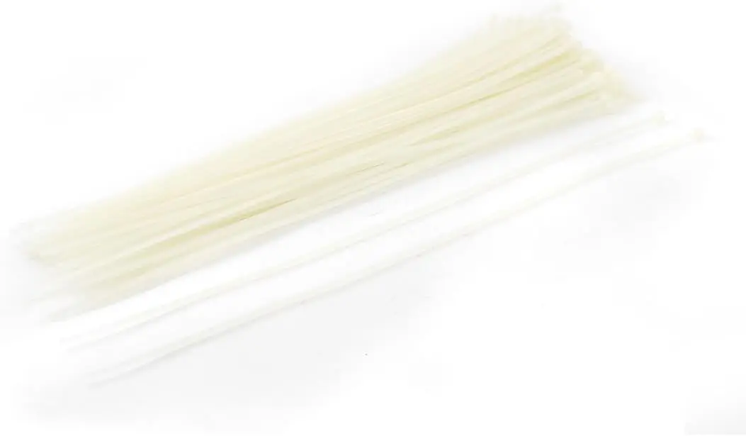 

Tcenofoxy Nylon Self Locking Cable Zip Ties Fastener 3mm x 300mm 100 Pcs Beige