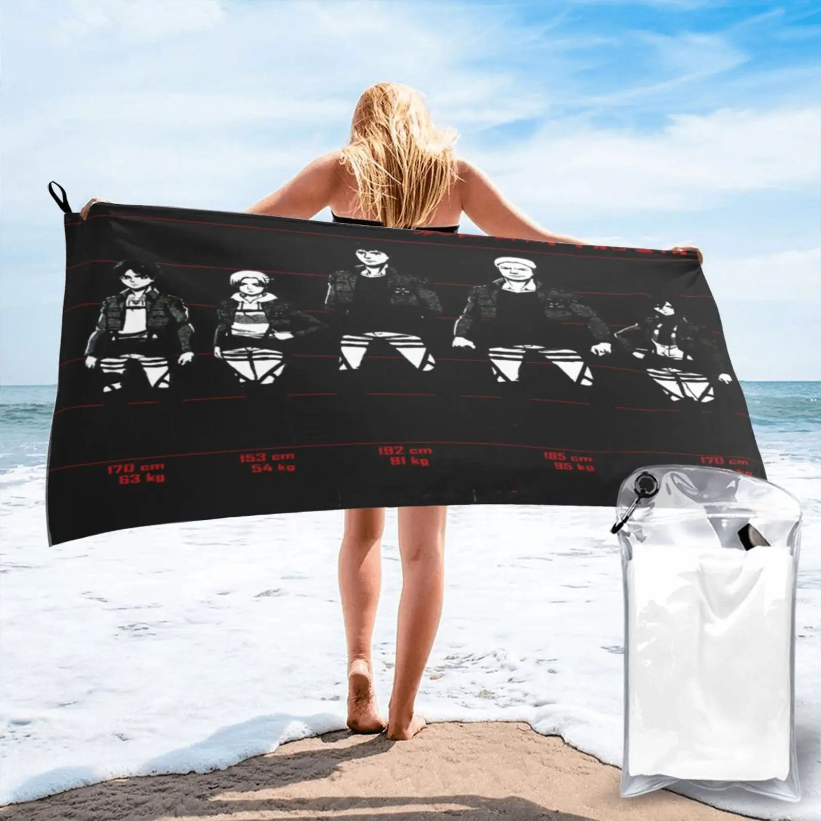 

Attack On Titan Scaletta Bianco Adulto Beach Towel Beach Towels Bathroom Furniture Sets Strandlaken Hand Towels Spa Bath Towel