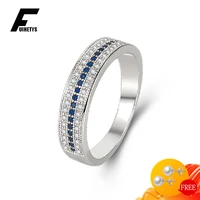 fuihetys 925 silver jewelry ring with zircon gemstone finger rings accessories for women wedding party promise engagement gift