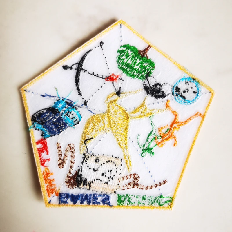 Нашивка LET THE GAMES BEGIN с 3-дюймовой и металлической нитью участвовать в психической