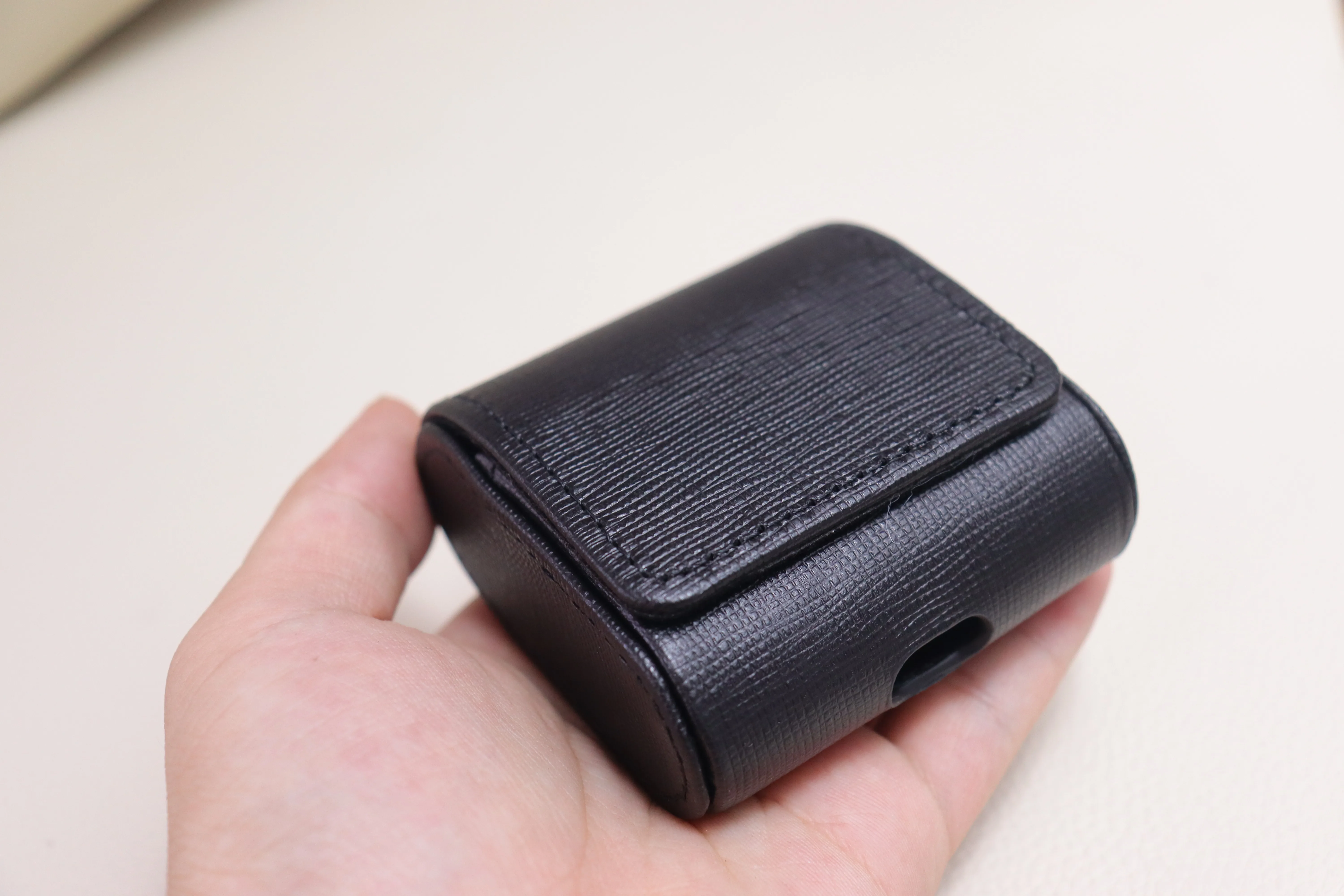 for B&W Bowers&Wilkins PI7 / PI5 Wireless Earbuds Genuine Leather Case Pouch Cover Bag