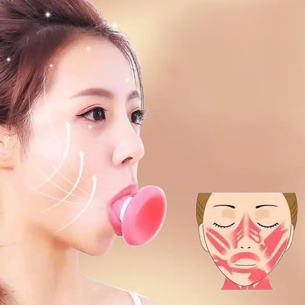 

Silicone Mouth Jaw Exerciser Slimming Face Lift Tool Face Chin Lifting Double Wrinkle Blow Breath Exerciser V Thin Removal H1P8
