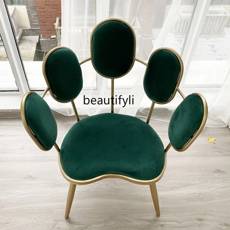

TT Custom Creative Lazy Sofa Single Balcony Leisure Chair High Backrest Recliner Iron Light Luxury Bedroom Nordic