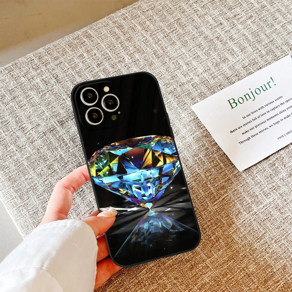 Shining Crystal Diamond  Phone Case for IPhone 14 13 Mini 11 12 Pro XR XS MAX 8 X 7 Se Plus 13 Pro 14 soft Covers