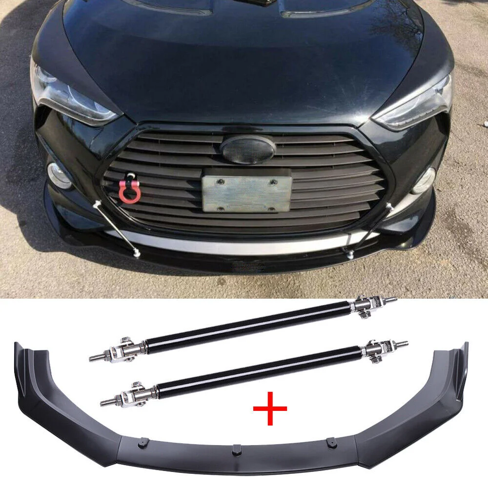 

Разветвитель переднего бампера для Hyundai Veloster 2012-2021 + стойки