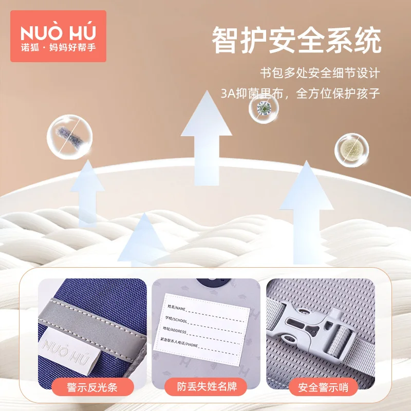 British Style Brand Children Primary School Bags for Boys Girls 3-6 Grade Large Capacity Kids School Backpacks Fashion Bookbag