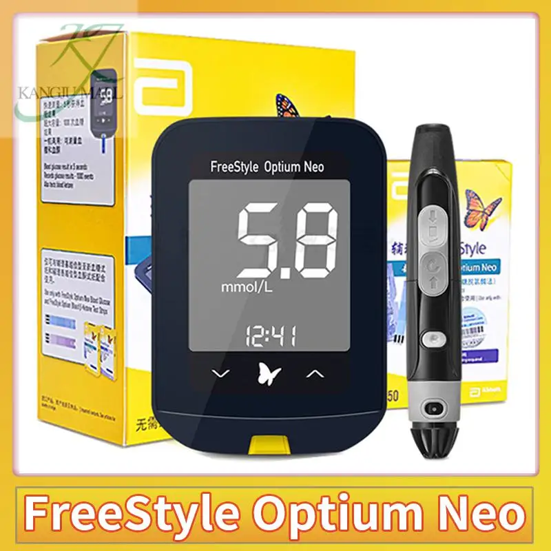 Фото Abbott Freestyle Optium Neo Глюкометр тест-полоски для измерения уровня глюкозы в крови и сахара диабетический кетоновый глюкометр №1