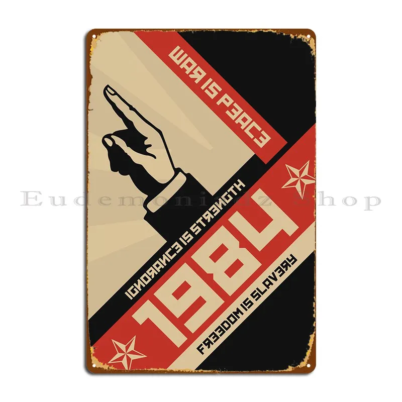 

1984 строительный металлический знак, плакат, создайте железную фотокартину, фотография