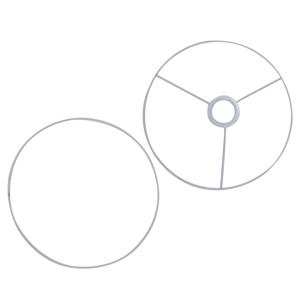 

Hanging Lamp Shades Ceiling Light Fixtures DIY Lampshade Ring Aura Frames Round White Adapter Accessories Holder
