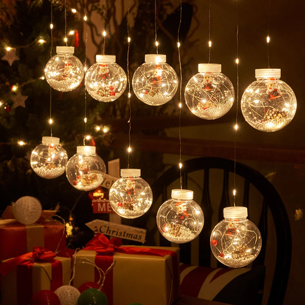 

String Light Create an Enchanting Christmas Atmosphere with LED Holiday Decoration Lamp Santa Tree Curtain String Light