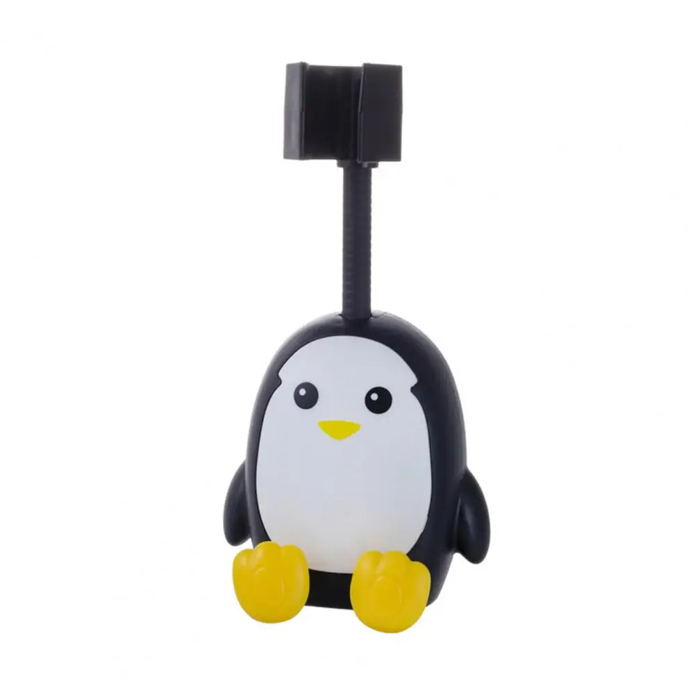 

Plastic Premium Cartoon Penguin Shower Head Bracket Simple Operation Shower Head Stand 360 Degree Adjustable for Home
