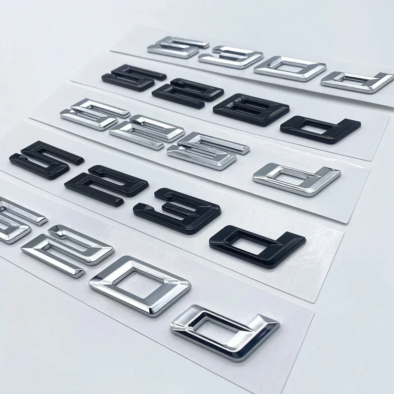 Новые буквы с цифрами шрифтов 520d 523d 525d 530d 535d 540d искусственные для BMW 5 серия E39 E60 E61