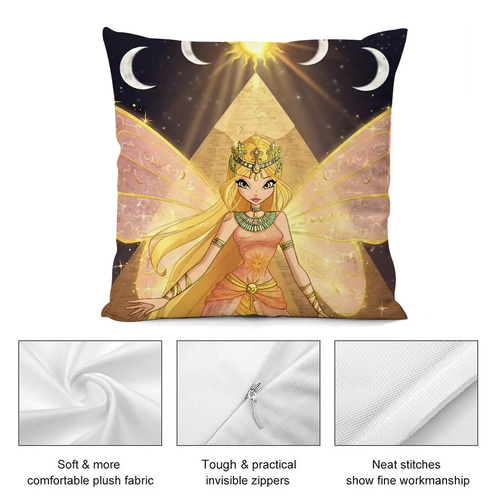 Аниме девушка W-Winx клубные наволочки короткие плюшевые диван декоративный