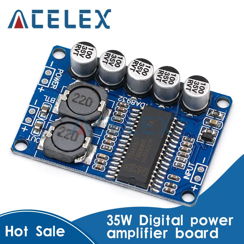 

Digital power amplifier board module 35w mono amplifier module High-power TDA8932 low power consumption