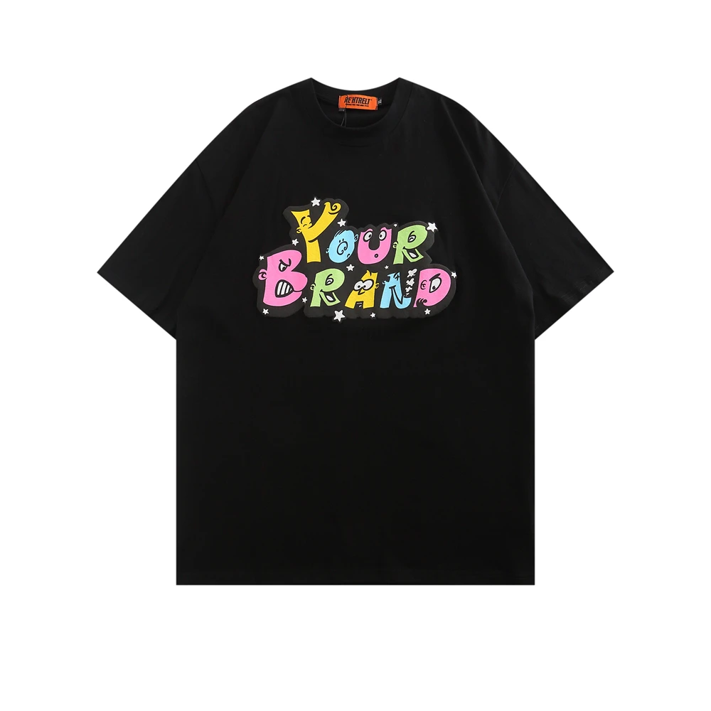 

Men Hip Hop Streetwear Oversize T-Shirt Letter Print T Shirt 2022 Spring Summer Short Sleeve Harajuku Cotton Casual Tshirt Tops