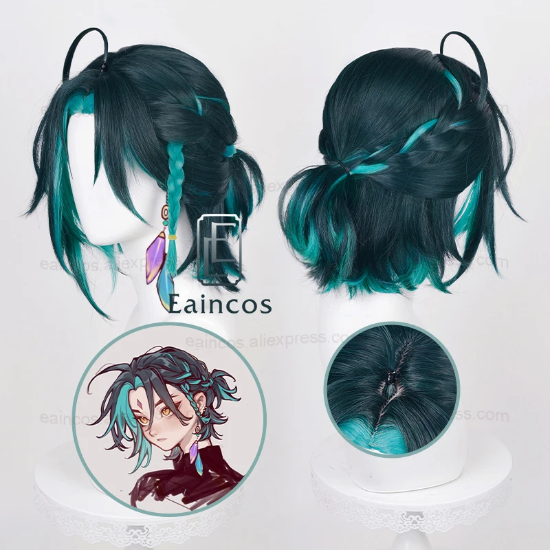Braided Short Wigs Heat Resistant Synthetic Hair Halloween Party
