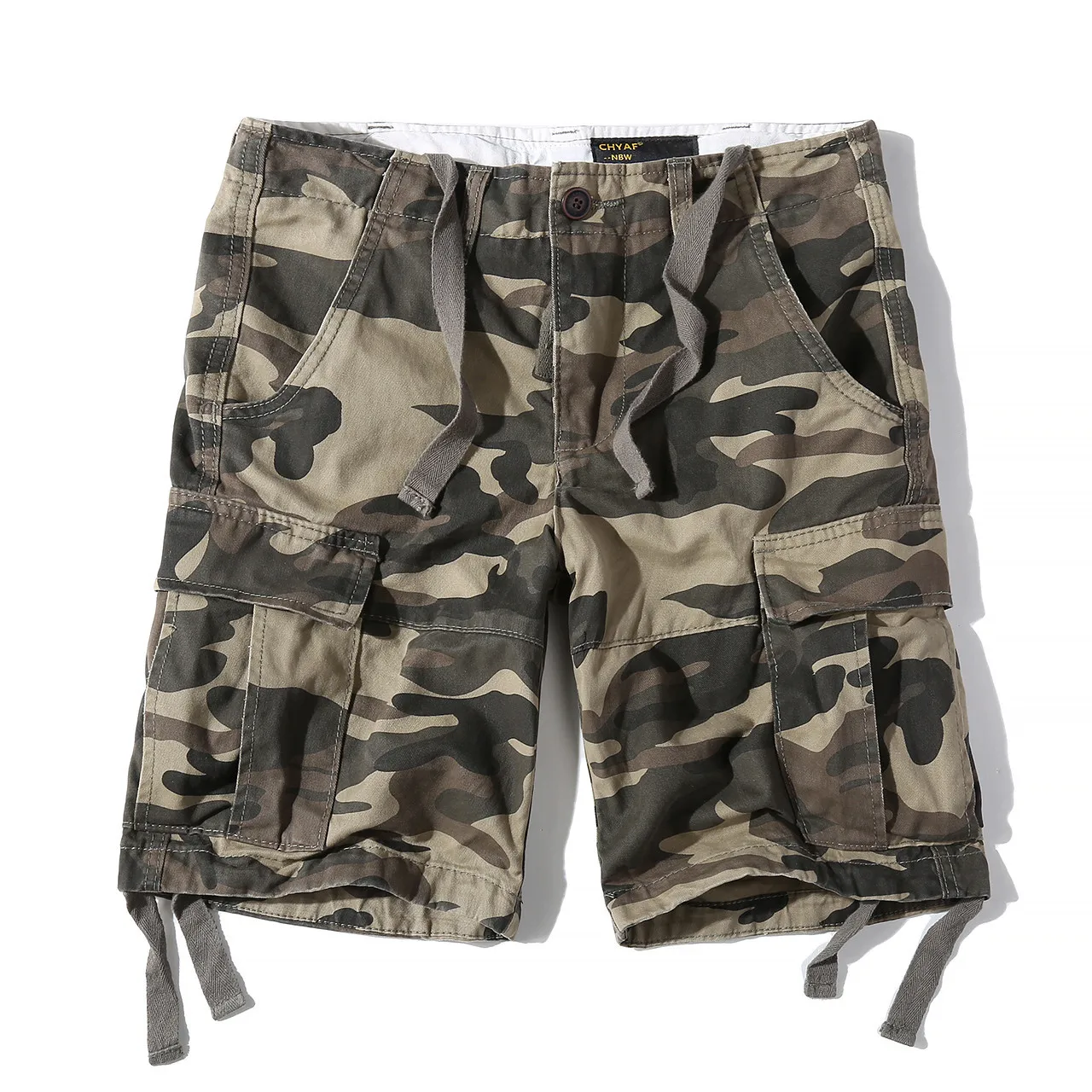 2022 New Casual Shorts Cotton Loose Camouflage Overalls Straight Summer Pants Streetwear  Mens Clothing