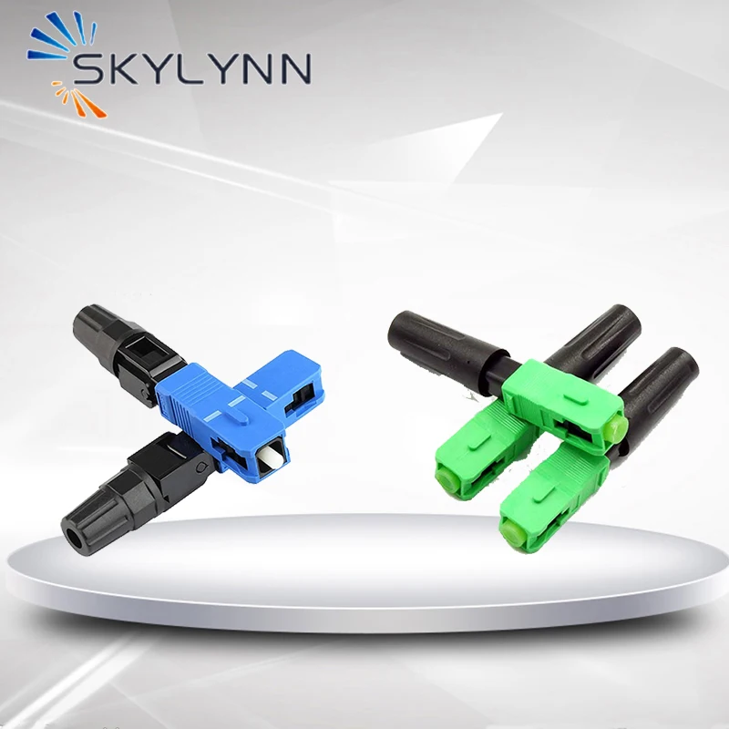 SC/APC SC//UPC Drop Cable Connector 58mm Fiber Optic Fast Connector 50/100/200 pcs For FTTH Ship Out In 24 Hours