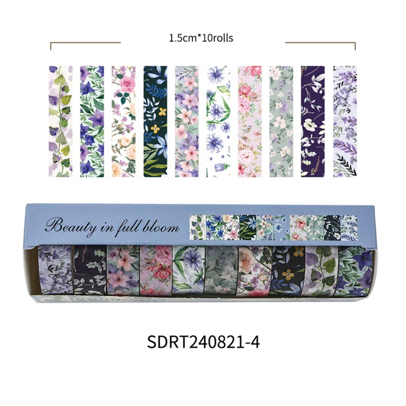 

Ленты васи с ретро цветами YOUQIWJ