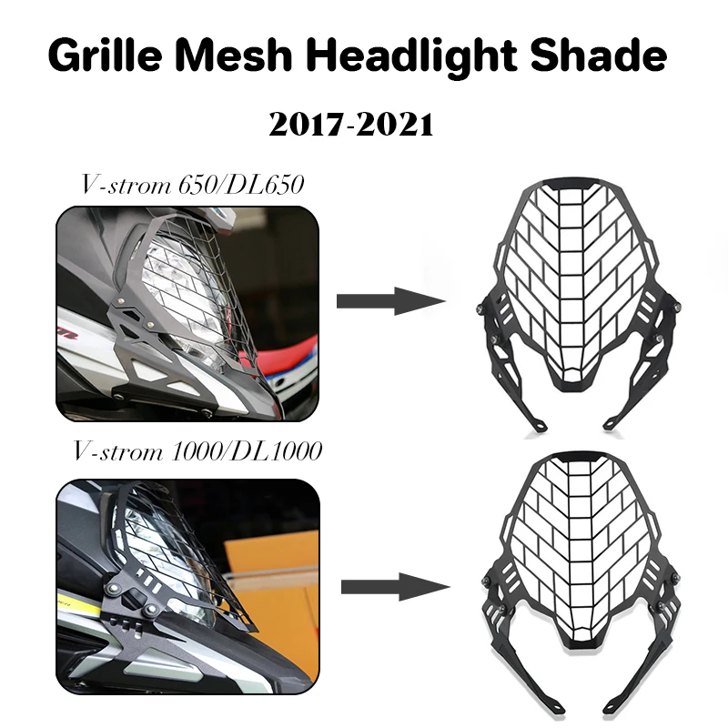 

Headlight Cover Protection Grille Grille For SUZUKI V-strom 650/DL650 1000/DL1000 2017-2021 Motorcycle Headlight Protection