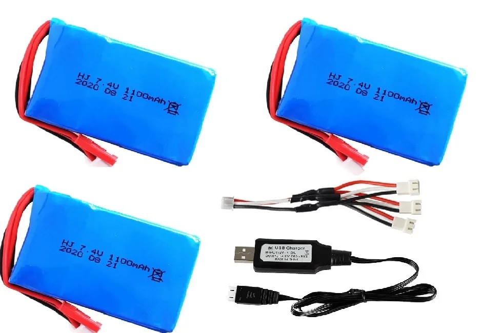 

2S 7,4 V 1100mah Lipo аккумулятор XT60 разъем JST для Feilun FT007 высокоскоростной Радиоуправляемый лодка вертолет 4WD автомобиль