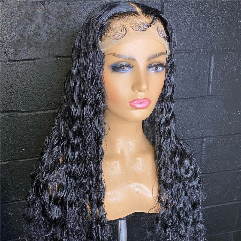 180%Density 26Inch Soft Long Loose Curly Brazilian Free Part Lace Front Wig For Women With Baby Hair Heat Temperature Daily Wigs
