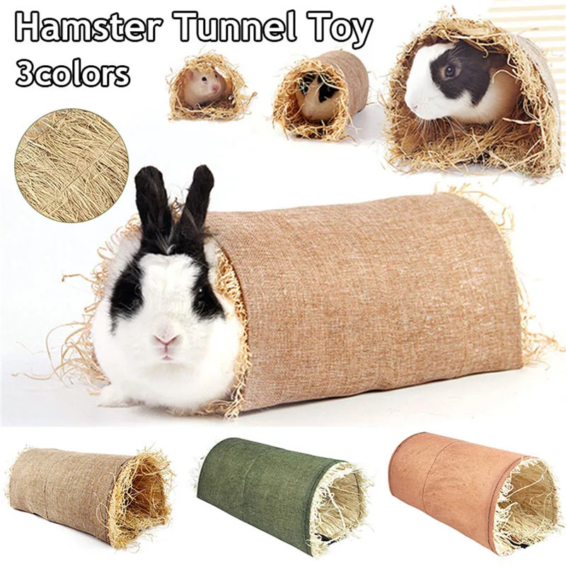 

Ferret Toy Hideaway Tunnel Hamster Toy Грызунов Grass Rats Rabbit Bunny Для Guineapig For Accessories Клетка Chinchilla Straw