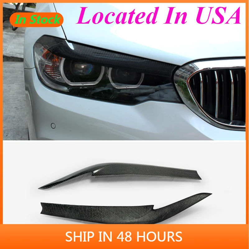 

(Поставляется из США) для BMW 5 серии G30 G38 Глянцевая углеродная волоконная подводка для бровей Автомобильная внешняя отделка