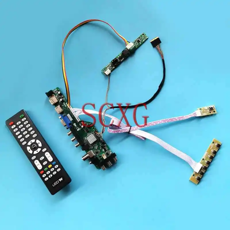 

DVB Digital Signal Controller Board Fit LP154WP2 LP154WP3 LP154WP4 1440*900 Kit 40 Pin LVDS VGA HDMI-Compatible 15.4" AV RF USB