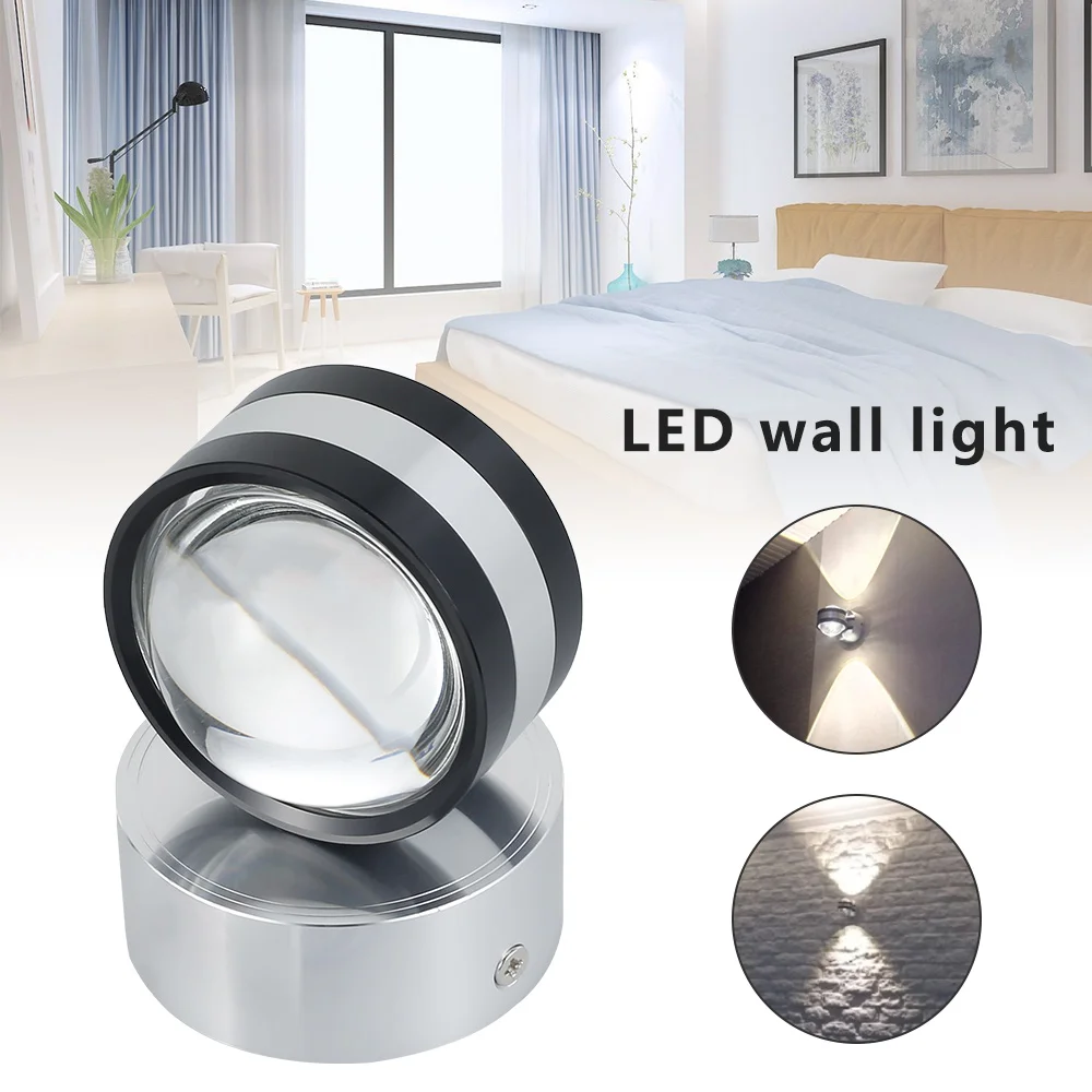 

NEW 6W LED Wall Lamp Modern Fashion Bedside Corridor TV Background Night Light Home Hotel DecorationC