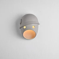 modern personality smiling face led wall lamp creative bedroom lamp living room staircase corridor dining room decorative lamps