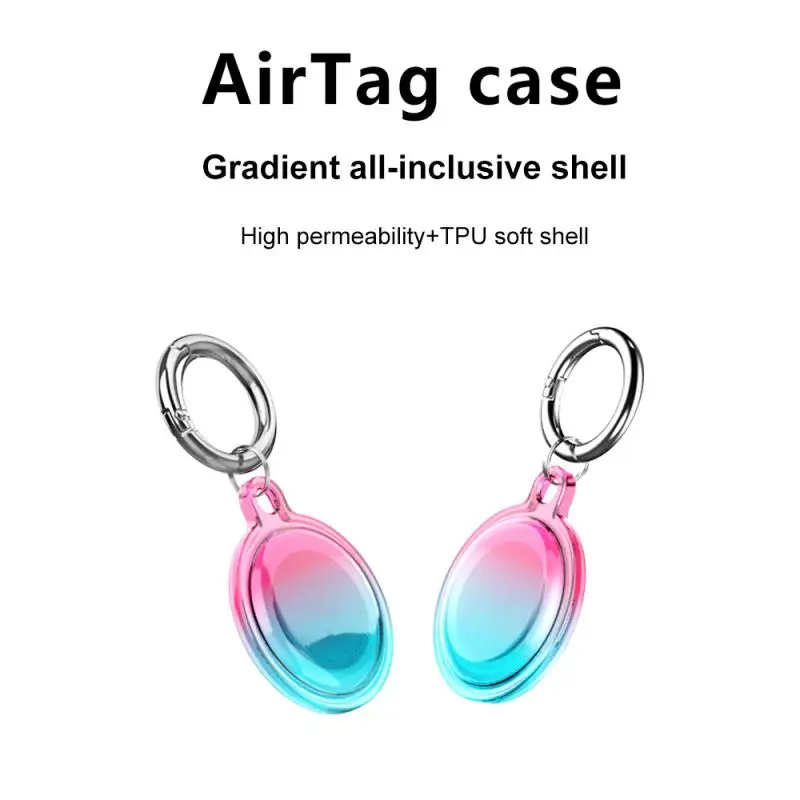 

For Apple Airtags Liquid Silicone Protective Sleeve Case For Apple Locator Tracker Anti-lost Device Keychain Protective Sleeve