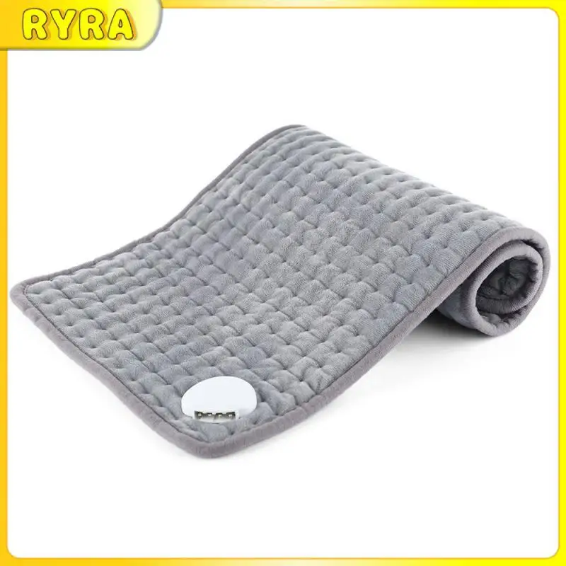 

30x59cm Hot Compress Blanket Super Soft Crystal Heating Cushion Constant Temperature 3-speed Timing Winter Warmer Blanket Grey