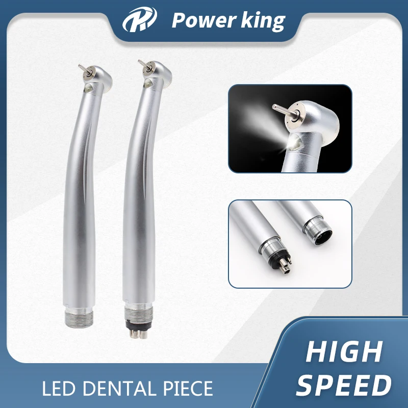 Dental Handpiece LED High Speed Rotation Pens Standard Head Turbine Water Spray Dentistry Tools Brazil Equipment Lamp NSK Type