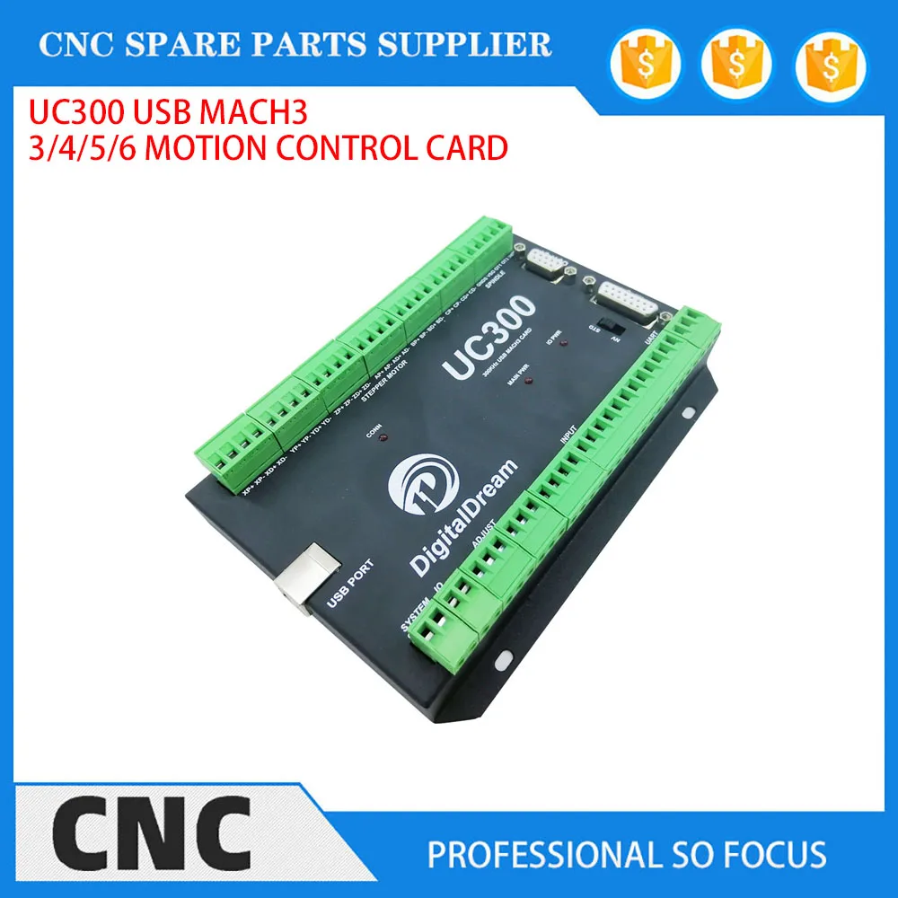 NVUM Модернизированный USB-контроллер Mach3 CNC UC300 3/4/5/6 осевая плата управления